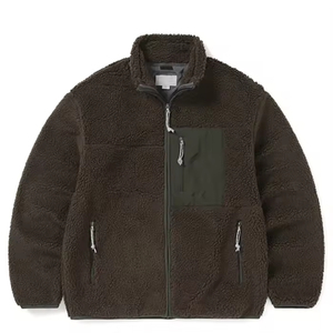 เสื้อแจ็คเก็ตผ้าแคนวาสบุขนเชอร์ปา ดีไซน์ทันสมัย ให้ความอบอุ่น พร้อมซิปปิด คอสูง กันน้ำ กันลม เหมาะสำหรับฤดูหนาวสำหรับผู้ชาย - Product Image 3