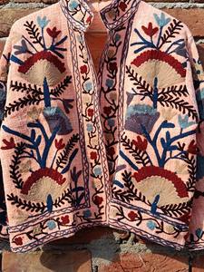 Suzani bordado chaqueta de las mujeres, chaqueta floral, Kantha Vintage hecho a mano chaquetas abrigo, diseñador kimono chaquetas para niñas, Boho - Product Image 6