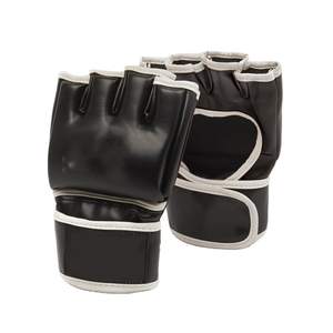 Guantes de entrenamiento Fitness MMA Guantes de boxeo personalizados ganadores en cuero negro PU - Product Image 5