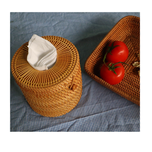 Ensemble d'ustensiles de cuisine en rotin tissé au Vietnam, fabriqué à la main avec différents motifs - Product Image 6