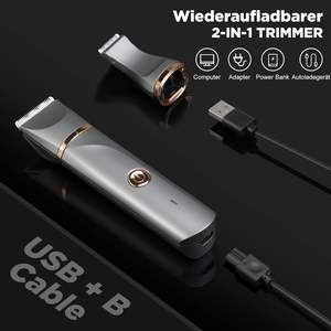 Afeitadora Rotatoria Recargable para Zona Íntima Femenina, Resistente al Agua IPX7, Afeitadora Eléctrica de Repuesto para Bikini, Lavable - Product Image 4