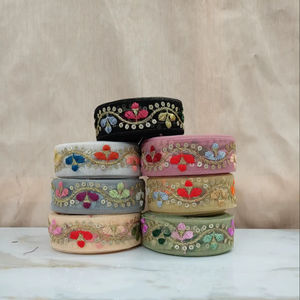 Tissu en dentelle brodée élégante pour vêtements de soirée, tissu en dentelle brodée en gros pour vêtements de mode - Product Image 1