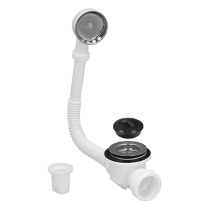 Sifone per Vasca da Bagno con Troppopieno e Uscita Regolabile 1 1/2 - Product Image 1