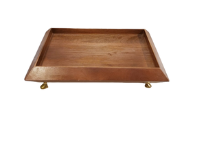 Último diseño de dátiles, plato para servir, base de madera superior de aluminio, elegante para servir frutas, dátiles para Ramadán en venta al por mayor - Product Image 5
