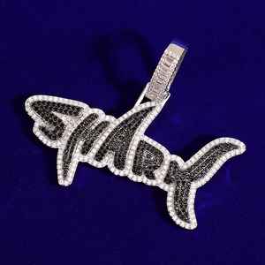 Fantastique Design Leb Grown Diamant Requin Pendentif Fine Hip Hop Bijoux avec Pendentif En Argent Sterling 925 Cadeau pour Lui - Product Image 2