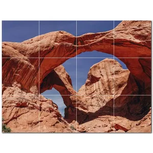 ภาพจิตรกรรมฝาผนังกระเบื้องเซรามิกแคนยอน PT500351 32 "W x 24" H ชุดกระเบื้อง12 8x8 - Product Image 1