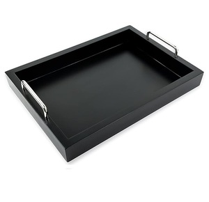 Asas de bandeja de servicio de Metal modernas y elegantes para decoración del hogar, fiestas, restaurantes, hoteles, vajilla de comida, bandeja de servicio, mango de Metal - Product Image 6