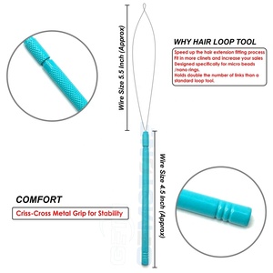 Hair <b>Extension</b> Tool for <b>Micro</b> Beads & Nano Rings Installation – Professional Pulling Loop Needle with Anti-Slip Grip - Product Image 3