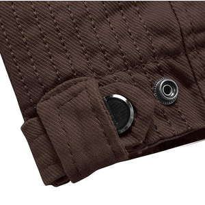 Men's Casual Lightweight Canvas Varsity Jacket Multi-Pocket Long Style Zipper Closure Cargo <b>Coat</b> Breathable Stylish Available - Product Image 4