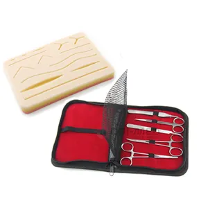 Kit de treinamento de sutura dentária, kit de 3 camadas para prática cirúrgica, material de boa qualidade, modelo de almofada de sutura