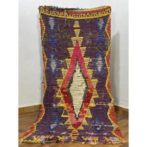 พรมบูเชอรูอิตเบอร์เบอร์โบโฮชิคสีสันสดใสสไตล์วินเทจ งานฝีมือแท้จากโมร็อกโก ของตกแต่งบ้านแบบแอตลาส - Product Image 1