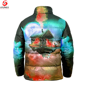 Chaqueta de Invierno Acolchada para Hombre, Diseño Casual con Cuello Alto de Lona, Cálida - Product Image 4