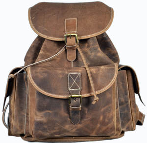 100% sac à dos en cuir véritable sac à dos en cuir de vachette avec sac à dos en cuir design à la mode - Product Image 5