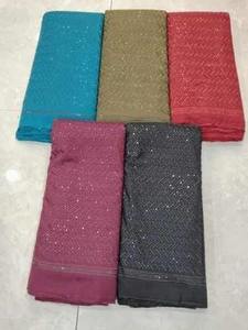 Majisa tissu de rayonne traditionnel Lucknowi Chikan brodé tissé hommes et enfants Kurtas Stretch vêtements en vrac robes pour filles - Product Image 3