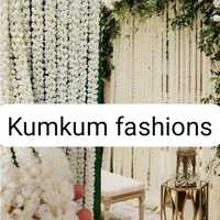 Guirlandes de fleurs artificielles indiennes faites à la main (jasmin, rose, mogra) pour rideaux de Nikkah, décoration intérieure et extérieure pour mariages musulmans et événements