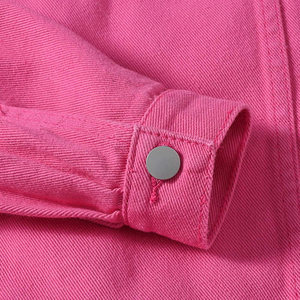 Chaqueta vaquera personalizada para mujer con logotipo personalizado Impresión y bordado de alta calidad disponibles al por mayor - Product Image 4