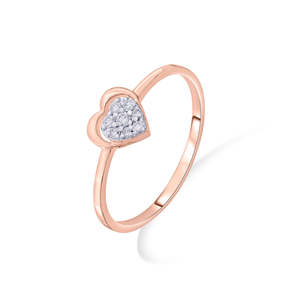 แหวนเพชรทรงลำลองวาเลนฮาร์ท - Product Image 4