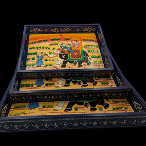 Plateau de service en bois MDF avec revêtement émaillé, design, hôtels et restaurants, articles de cuisine, plateau de table, haute qualité - Product Image 1