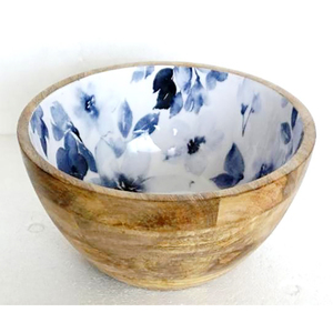 Saladier en bois réutilisable Saladier en bois de service à salade bon marché Vaisselle Bol sculpté à la main en bois naturel à vendre Prix abordable - Product Image 4