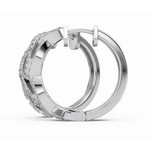 Pendientes de Aro con Diamantes Radiance Twist of Forever, Oro de 9 KT, 14 KT, 18 KT, Corte Redondo, Joyería Cultivada en Laboratorio, Venta al por Mayor, OEM, Exportación B2B - Product Image 6