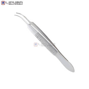 Forceps irisaires GRAEFE encastrés 7 cm/1,0 mm, forceps irisaires pour pansements oculaires Graefe, chirurgie ophtalmique, pointe fine durable, instruments médicaux - Product Image 2
