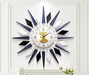 Horloge murale en métal faite à la main de qualité Standard pour chambre salon et salle d'étude décoration horloge murale - Product Image 6