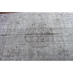 Alfombra Grande Vintage, Alfombra Turca de 4.8x8.4 pies, Alfombra de Lana Gris - Product Image 4