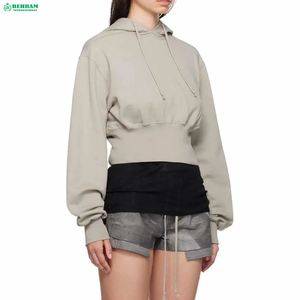 Behram International Women's Casual Oversized Lined Fleece Hoodies Sweatshirts Breathable <b>Drop</b>-shoulder Long Sleeve - Product Image 1