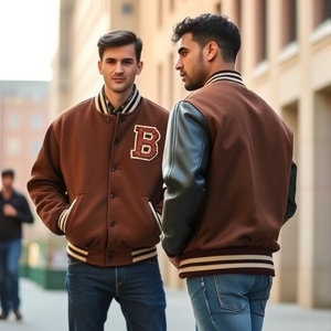 Chaqueta universitaria fabricada en Pakistán con mangas de tela de algodón, logotipo personalizado, disponible en todos los tamaños, proveedor OEM, buen precio, venta al por mayor - Product Image 5