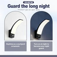 Lampe murale LED extérieure étanche personnalisée avec détecteur de mouvement pour la sécurité, idéale pour l'éclairage de couloirs et de jardins