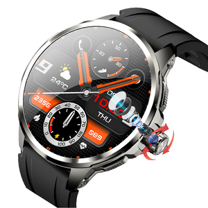 Montre connectée H99 4G Android GPS, appel vidéo, moniteur de fréquence cardiaque, étanche IP67, bracelet en gel de silice, unisexe, écran rond - Product Image 1