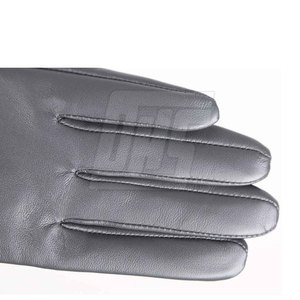 Gants en cuir imperméables à écran tactile Gants en cuir à doigts entiers Gants en cuir pour hommes à la mode - Product Image 3