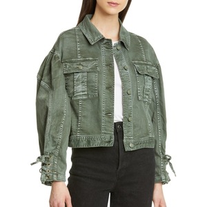 Chaquetas Vaqueras Personalizadas al por Mayor, Chaqueta Vaquera Informal Lisa para Mujer, Chaquetas de Manga Larga, Nueva Moda, Chaqueta Vaquera de Mezclilla de Alta Calidad para Mujer - Product Image 2