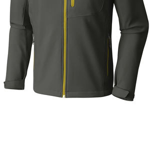 Chaqueta Softshell OEM para hombre, cantidad a granel, cuello levantado, capucha personalizada, chaqueta Softshell más vendida, revestimiento de diferentes tamaños - Product Image 3
