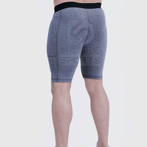 Shorts de compression personnalisés pour hommes, style streetwear, pour musculation, motif uni, pour la gym et la course à pied - Product Image 4