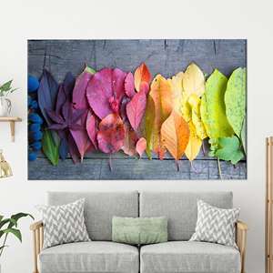 Autumn Canvas Gift: Colorful <b>Leaf</b> Wall <b>Art</b> Print for Holiday Decor,1P:Gallery Wrapped - Product Image 1