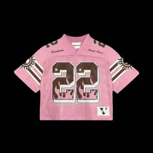 Maillots de football américain personnalisés 2025, élégants, sublimés, uniformes, col en V, entièrement personnalisables, broderie, maillots de football américain - Product Image 5