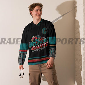 2025 fábrica al por mayor personalizado transpirable uniforme de hockey sobre hielo conjunto de calidad superior diseño personalizado con nombre del equipo incluido - Product Image 1