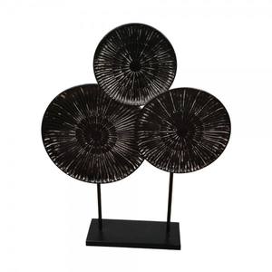 Sculpture de bureau en aluminium, accessoires de décoration de la maison, ornement de Sculpture abstraite 3D coûteux - Product Image 4