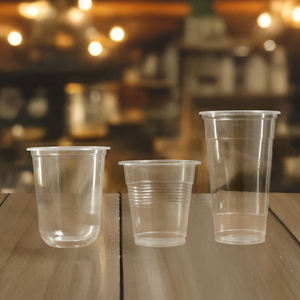 Fabricante de Vietnam, taza desechable de PP transparente de una sola pared de 95mm, taza de plástico para café, té, cerveza, jugo, leche, bebidas - Product Image 2