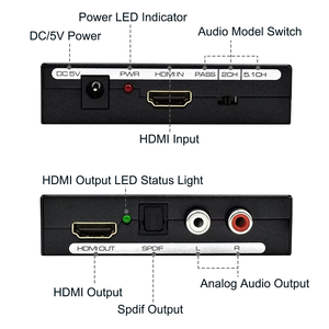 SYONG konverter ekstraktor Audio <span class=keywords><strong>HDMI</strong></span> 4K, dengan 4K <span class=keywords><strong>HDMI</strong></span> dan optikal SPDIF / Toslink dan <span class=keywords><strong>Output</strong></span> <span class=keywords><strong>RCA</strong></span> L / R ke <span class=keywords><strong>hdmi</strong></span> + audio - Product Image 3