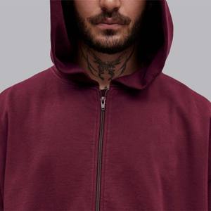 Sudadera con capucha con cremallera Boxy: Sudadera con capucha extragrande cómoda y elegante con cremallera completa, perfecta para usar en capas en ropa informal y al aire libre - Product Image 5