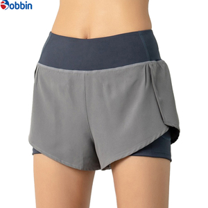 Shorts pour femmes Hot BOBBIN INDUSTRIES Qualité supérieure Été Double couche Polaire Spandex/Coton Taille haute Élastique Sportif 240g - Product Image 2