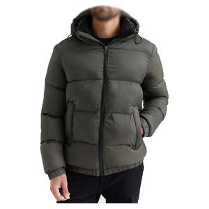 Vente en gros OEM vestes courtes d'hiver décontractées pour hommes personnalisées, design supérieur, manteau avec canard blanc brillant, vestes grande taille imperméables - Product Image 4