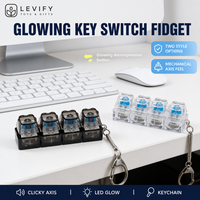 Interrupteur de clavier mécanique, jouet anti-stress, porte-clés à axe lumineux, lumière LED pour apaiser les mains, gadget de bureau, jeu apaisant, cool