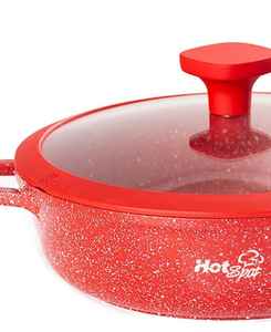 Ultra Z606 Red Marbled <b>Non</b> <b>Stick</b> <b>Pot</b> Rice Cooker 28 cm - Product Image 5