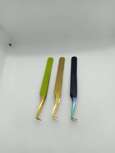 Logo personnalisé gratuit Laah Volume 90 degrés pince à cils étiquette privée outil d'extension de cils à pointe en fibre - Product Image 5