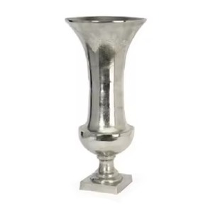 Vase à fleurs en métal fabriqué à la main de luxe pièce décorative pour l'intérieur de la maison pièce maîtresse de table Design minimaliste moderne - Product Image 4