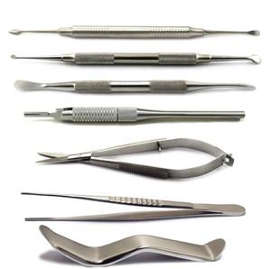 Kit de Instrumentos Quirúrgicos Dentales para Cirugía Oral Microquirúrgica, 7 Piezas, Elevador Perióstico, Retractor de Mejillas, Fórceps - Product Image 1