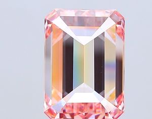 Diamant de laboratoire cultivé HPHT CVD de 1,00 carat, rose intense, taille émeraude, certifié IGI, pierre libre, excellente qualité de coupe pour bijoux - Product Image 4